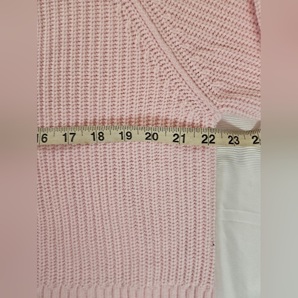 NWT Victorias Secret Pink Womens Pink Long Sleeve Turtleneck Sweater Size Large - Picture 6 of 8